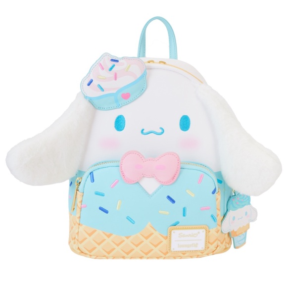 Loungefly Handbags - Loungefly SDCC Limited Edition Cinnamoroll Ice Cream Scented Plush Mini Backpack